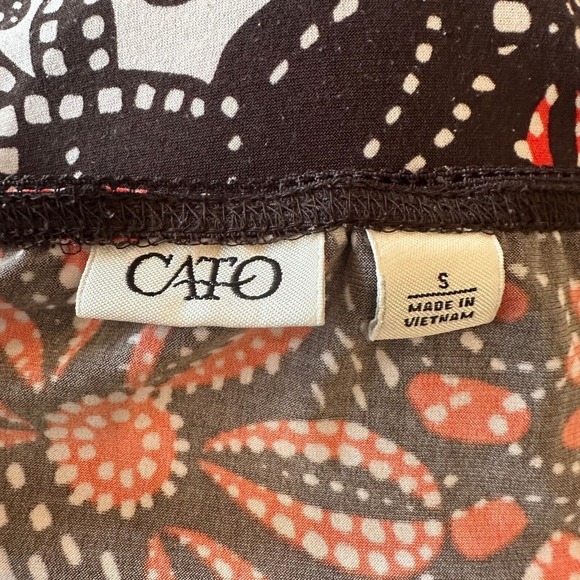 Cato Floral Skirt Small Above Knee Lightweight A-Line‎ Casual Elastic Stretch - Picture 2 of 8